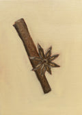 Cinnamon and Anise Star Original Oil Painting