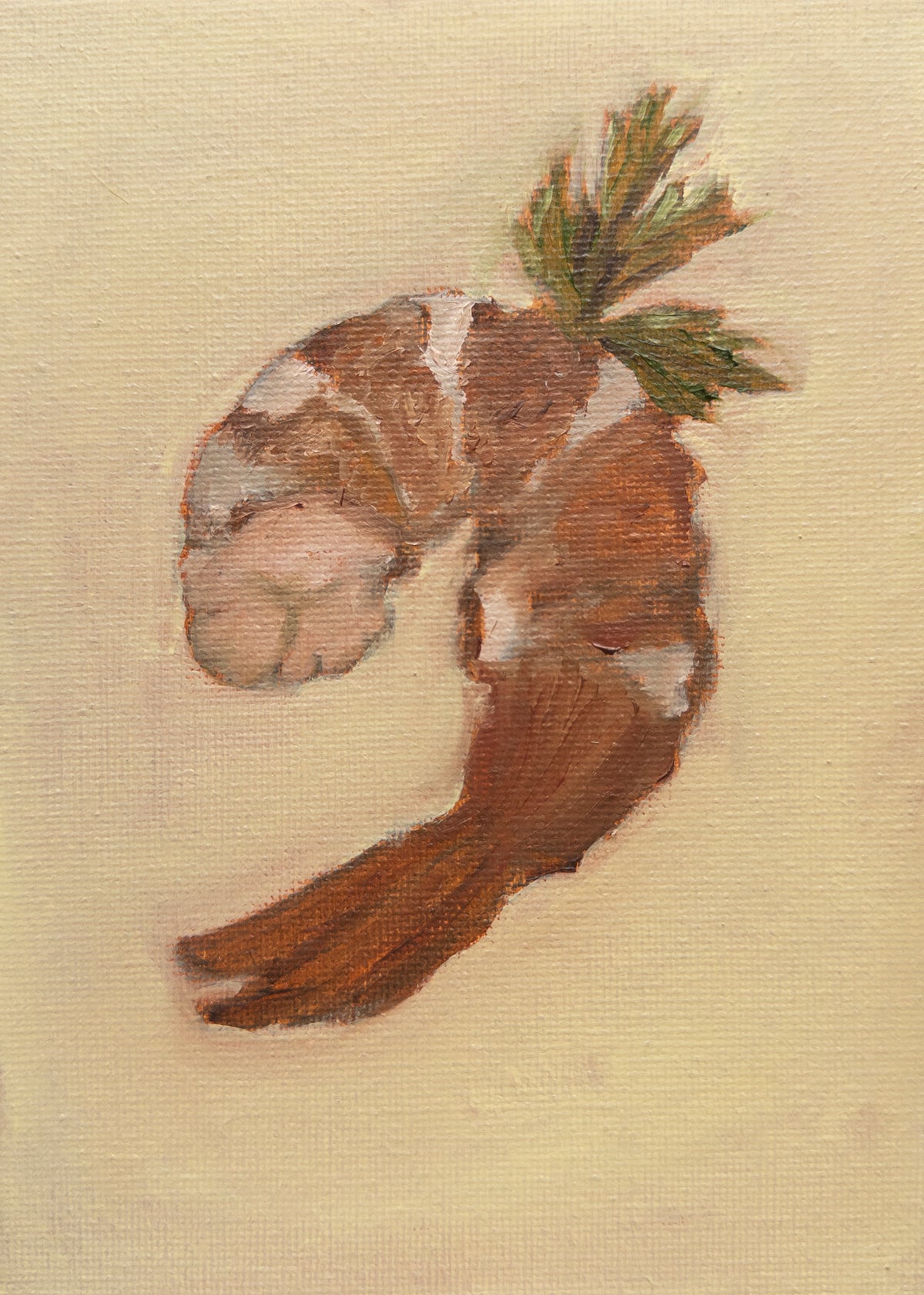 Shrimp Original Oil Painting