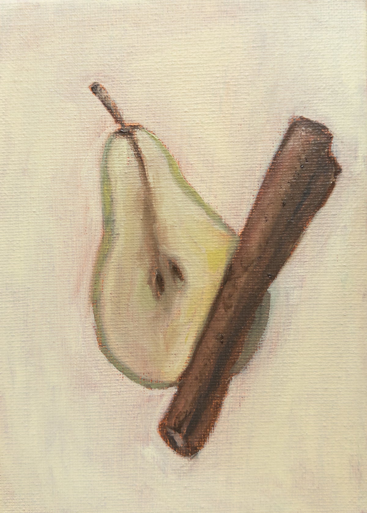 Pear Cinnamon Original Oil Painting