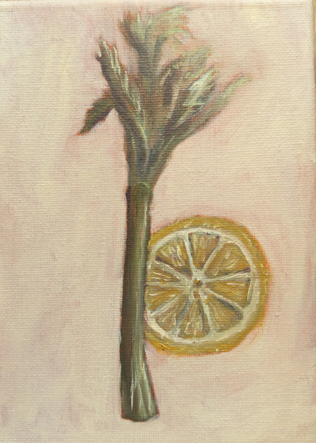 Celery Original Oil Painting