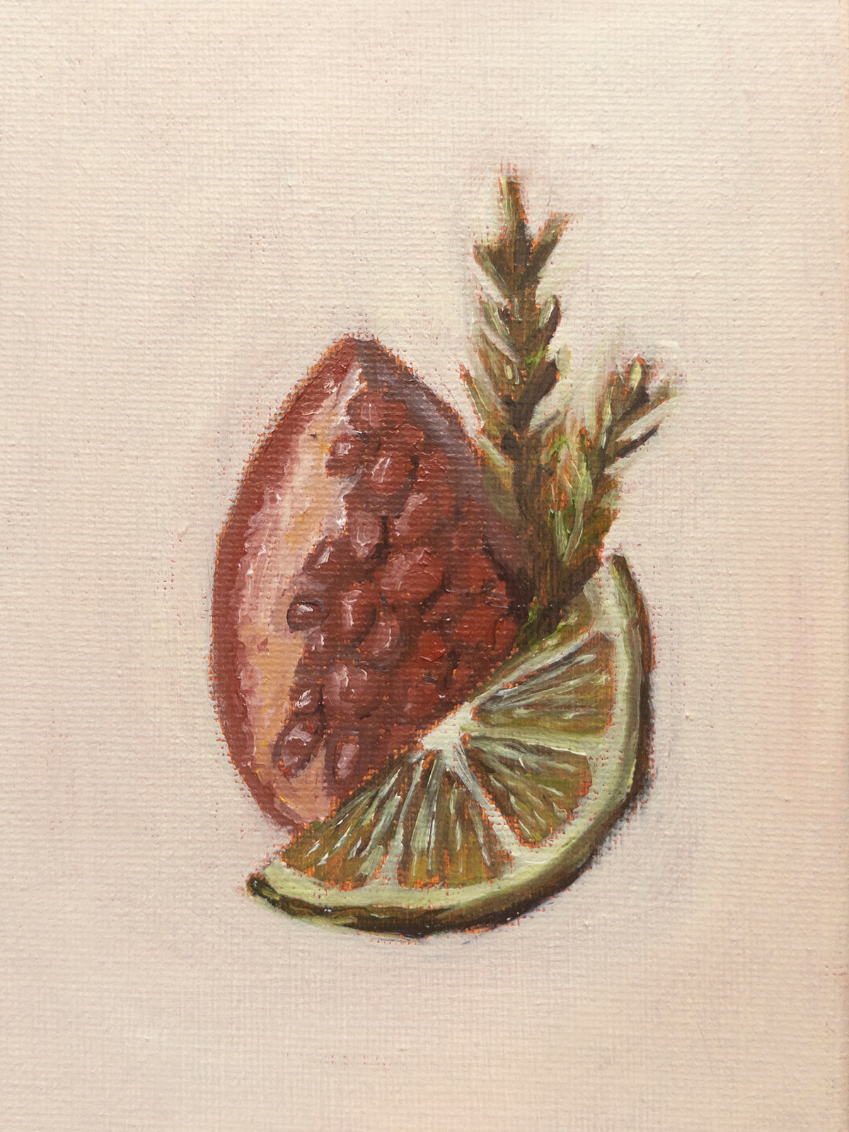 Pom Lime Original Oil Painting
