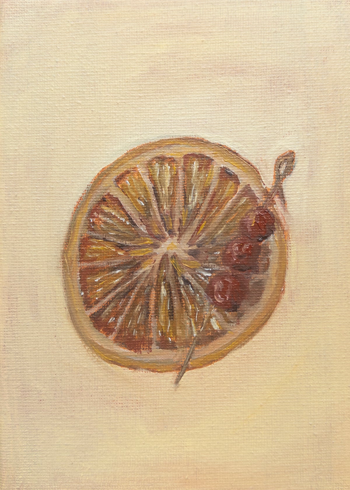 Orange Original Oil Painting