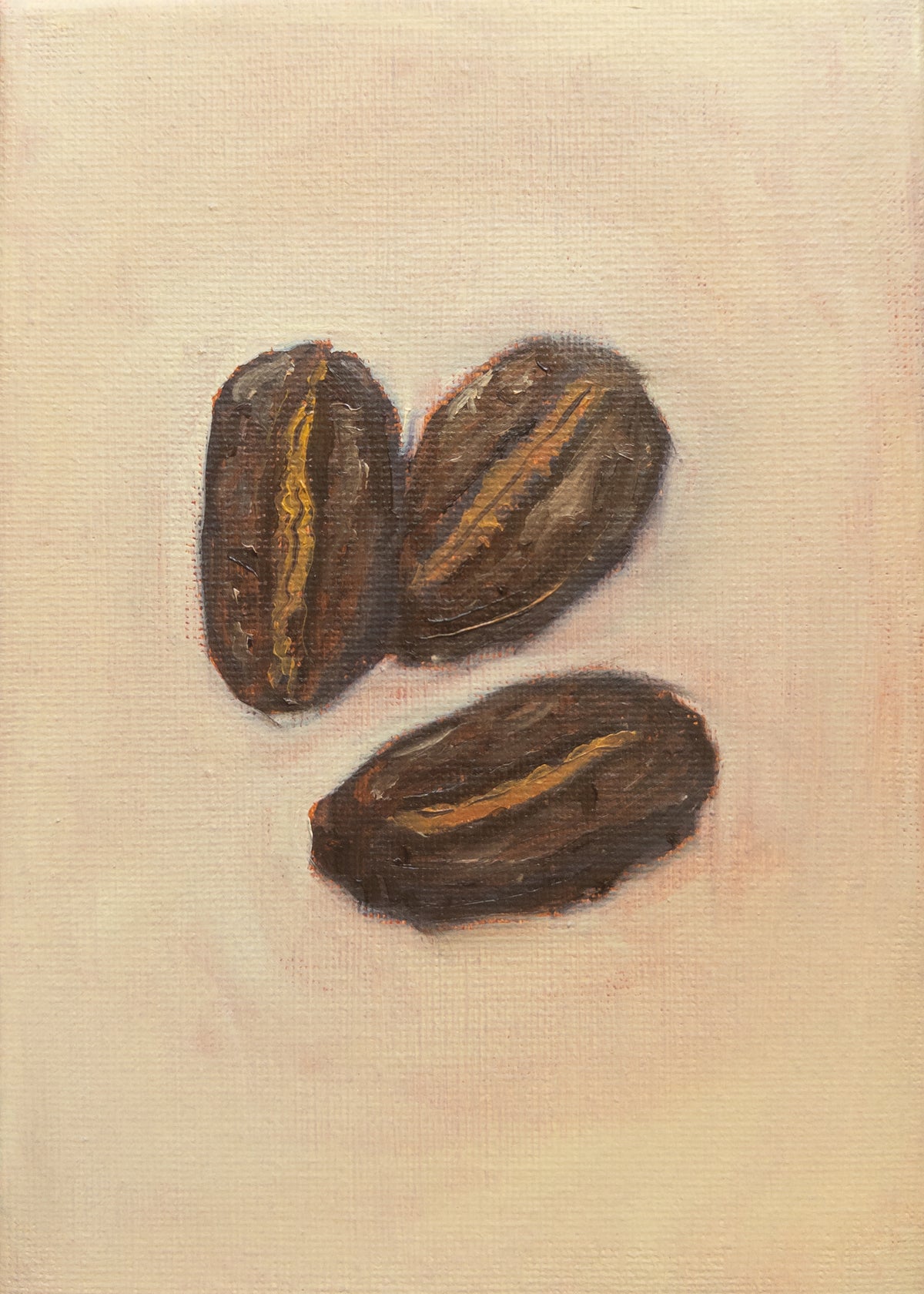 Coffee Beans Original Oil Painting