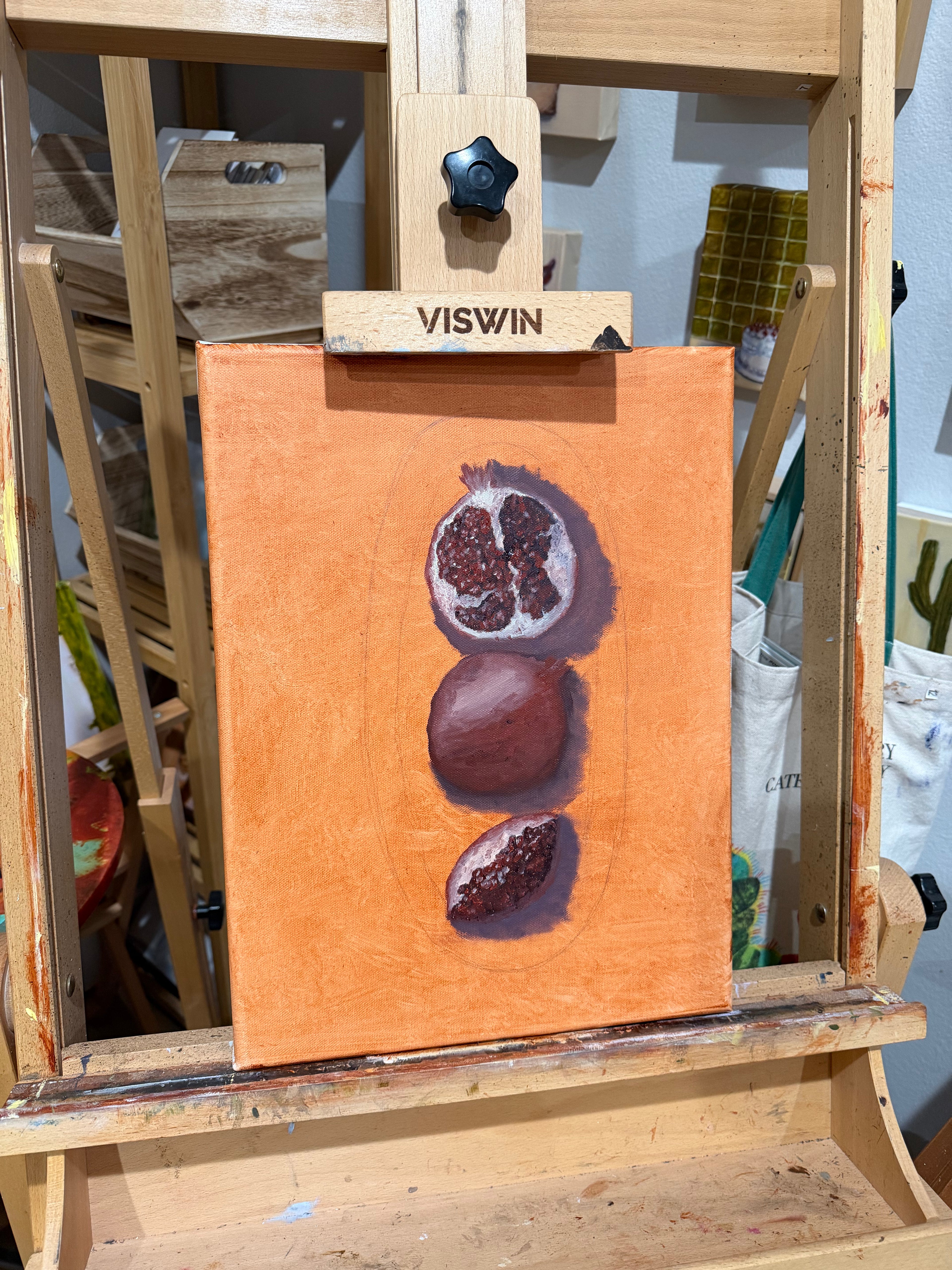 Pomegranate original oil painting