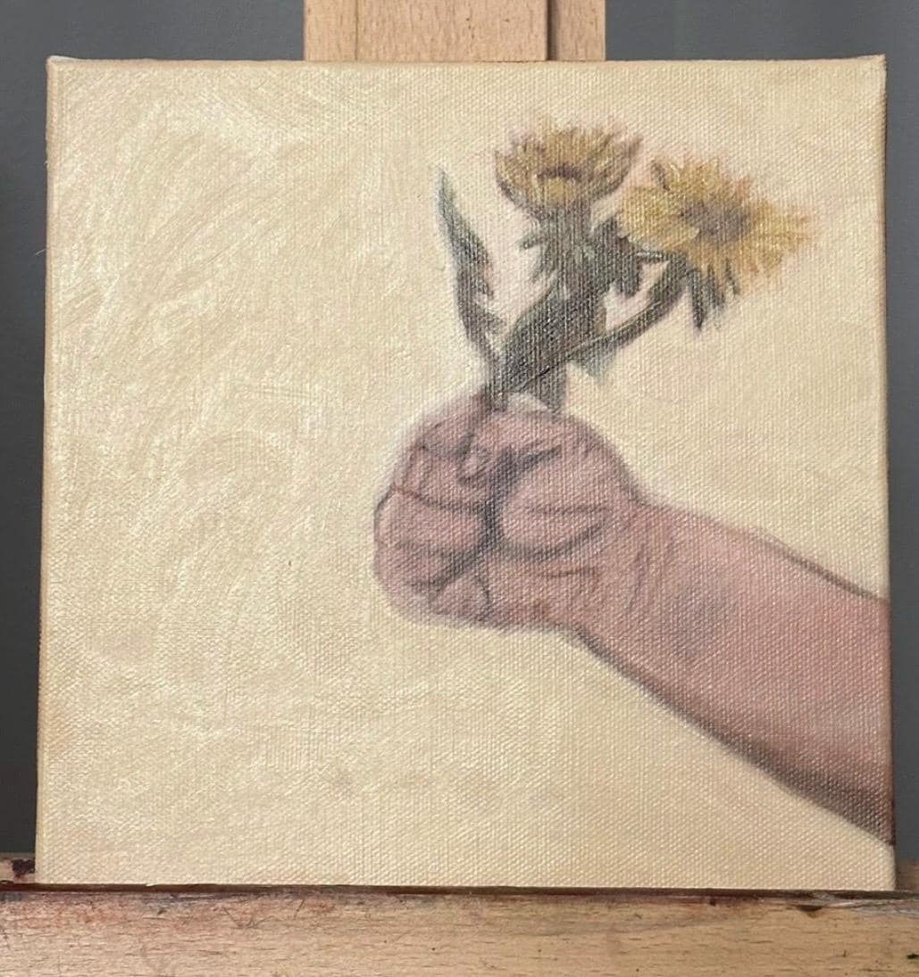 Dandy 8x8inch Original in Maple Frame